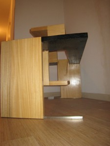 coffee table in three levels
